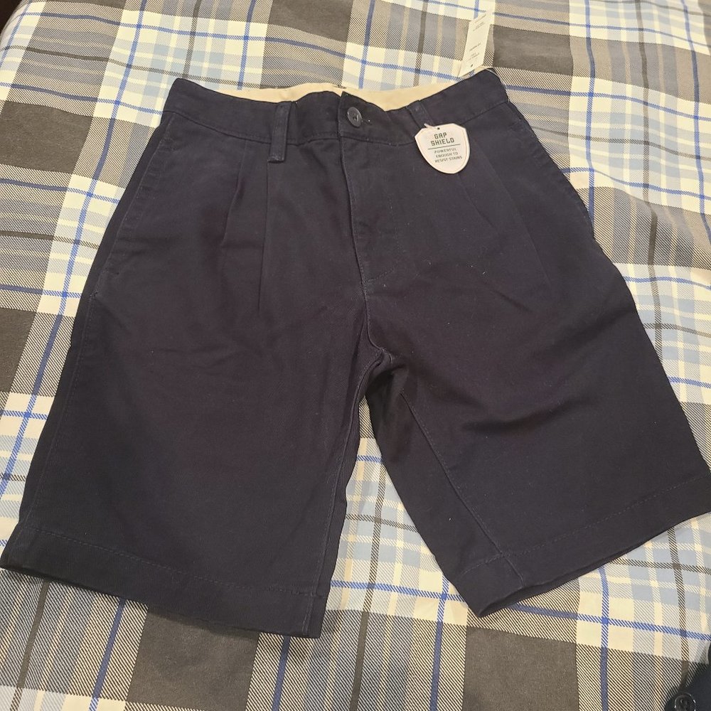 Size 10 regular Gap boys navy khaki shorts